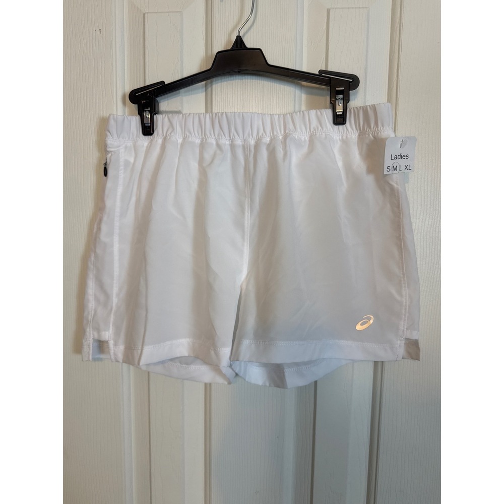 Asics Running Shorts Quick-Drying Moisture-Wicking Athletic White S